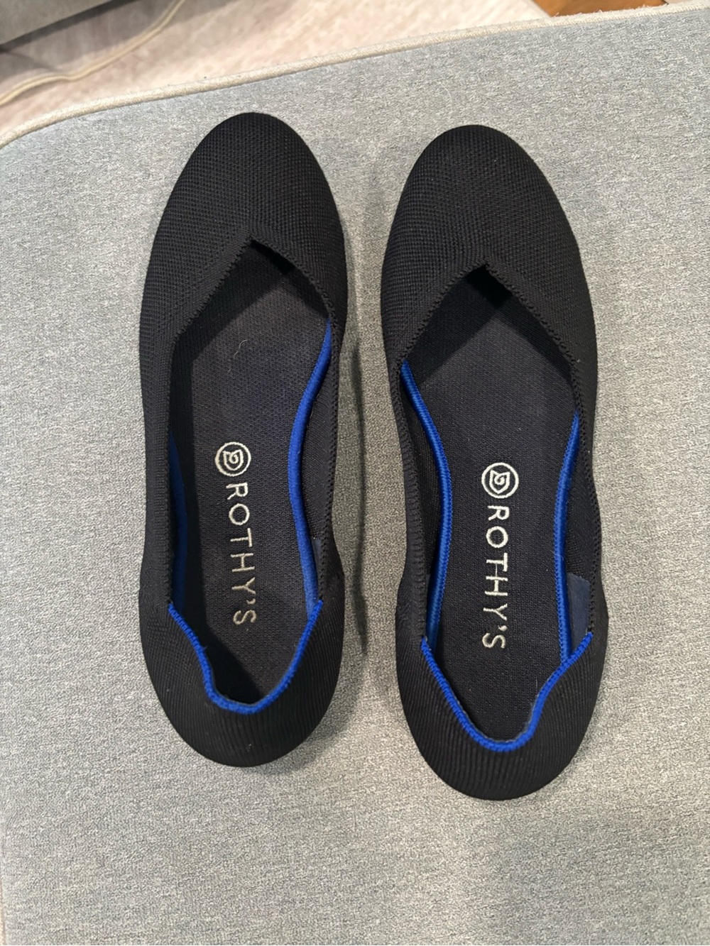Rothy's Women’s Black Slip-On Knit Shoes (10.5)